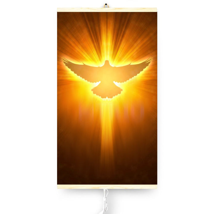 Infrarød radiator - fleksibel varmepanel 430W TRIO mønster 12 due, mål 100x57cm med regulator