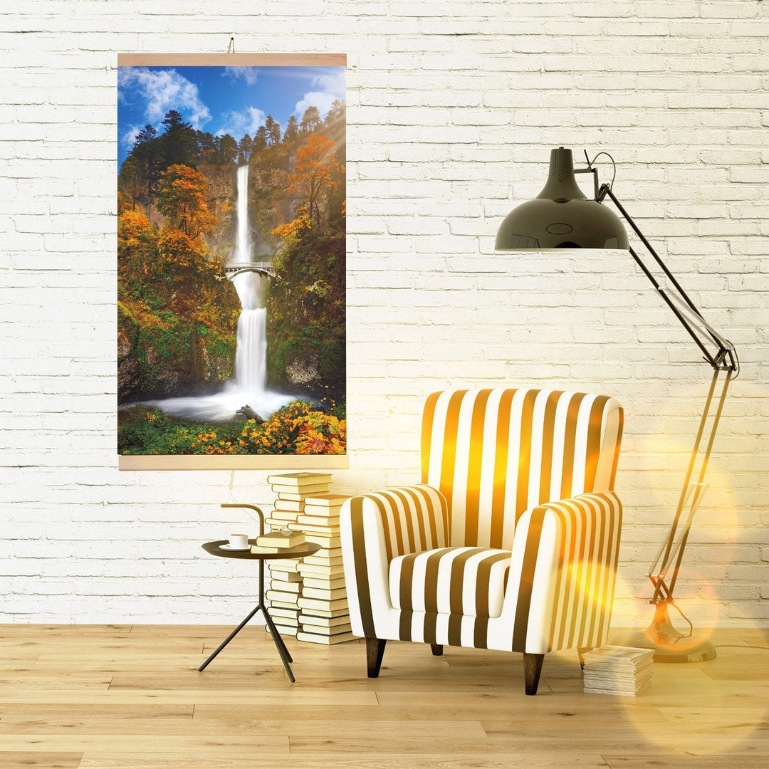 Infrarød radiator - fleksibel varmepanel 430W TRIO mønster 15 vandfald, mål 100x57cm med regulator