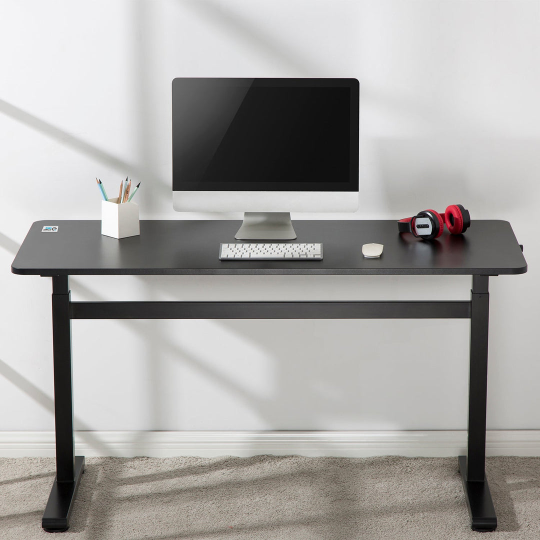 Ergo Office manuelt højdejusterbart skrivebord, maks. 40 kg, maks. højde 117 cm, med bordplade til stående og siddende arbejde, ER-401 B