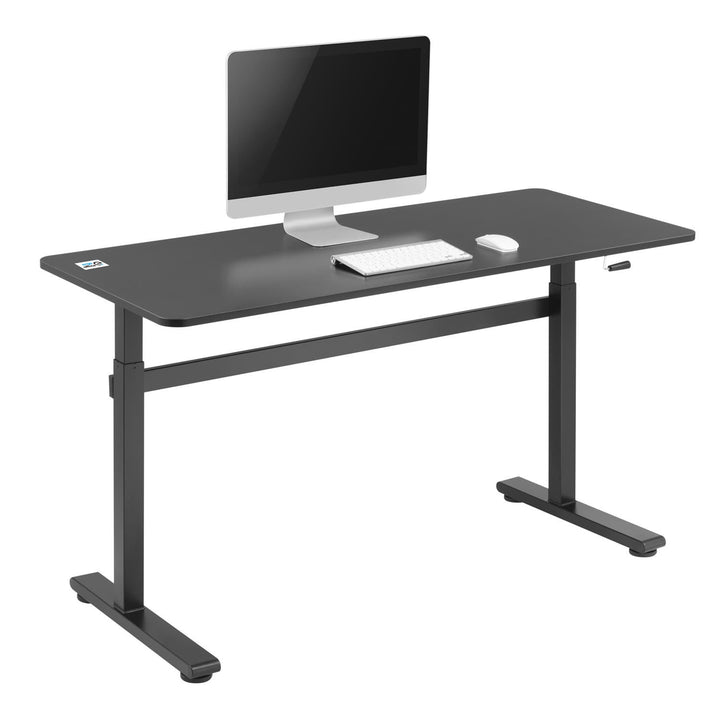 Ergo Office manuelt højdejusterbart skrivebord, maks. 40 kg, maks. højde 117 cm, med bordplade til stående og siddende arbejde, ER-401 B