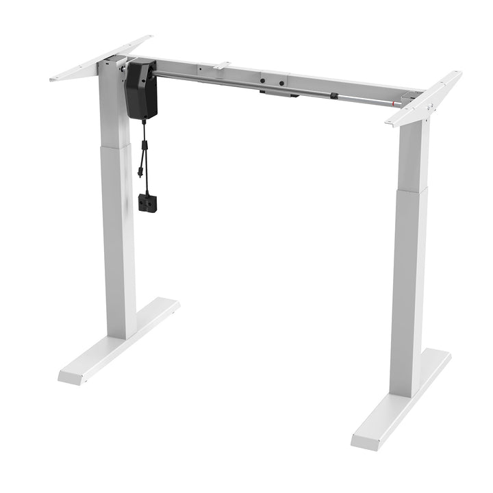 Elektrisk skrivebord med højdejustering Ergo Office, maks. højde 123 cm, maks. 70 kg, uden bordplade til stående og siddende arbejde, hvid, ER-403W