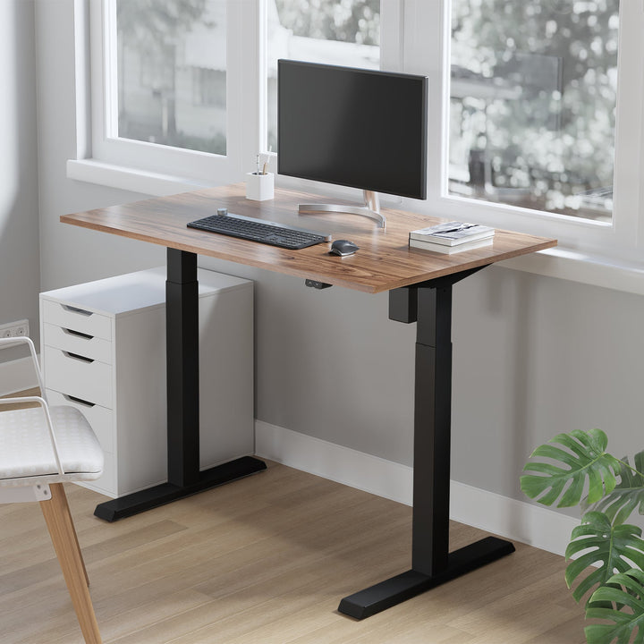 Elektrisk skrivebord med højdejustering Ergo Office, maks. højde 123 cm, maks. 70 kg, uden bordplade til stående og siddende arbejde, sort, ER-403B