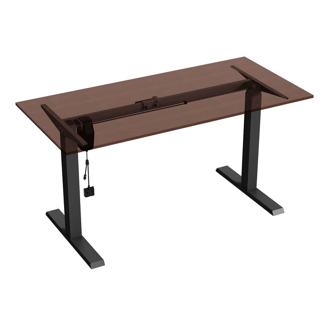 Elektrisk skrivebord med højdejustering Ergo Office, maks. højde 123 cm, maks. 70 kg, uden bordplade til stående og siddende arbejde, sort, ER-403B