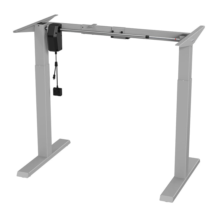 Elektrisk skrivebord med højdejustering Ergo Office, maks. højde 123 cm, maks. 70 kg, uden bordplade til stående og siddende arbejde, grå, ER-403G