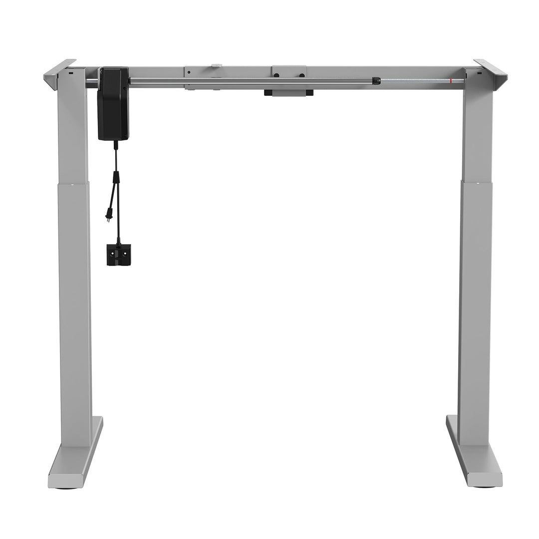 Elektrisk skrivebord med højdejustering Ergo Office, maks. højde 123 cm, maks. 70 kg, uden bordplade til stående og siddende arbejde, grå, ER-403G