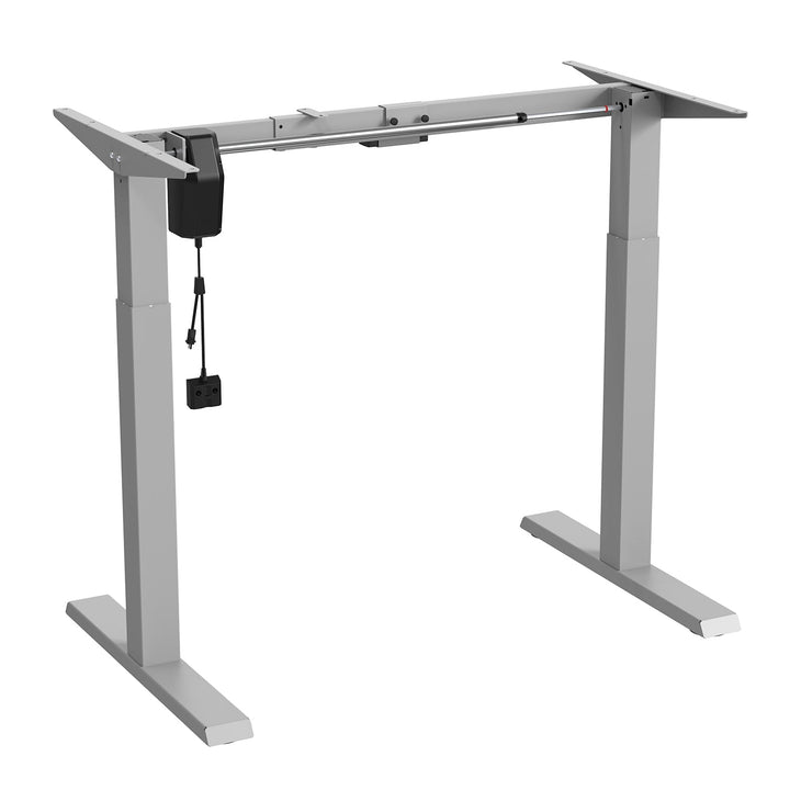 Elektrisk skrivebord med højdejustering Ergo Office, maks. højde 123 cm, maks. 70 kg, uden bordplade til stående og siddende arbejde, grå, ER-403G