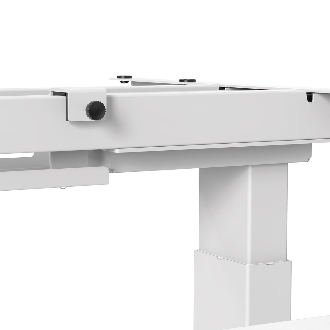Elektrisk dobbelt skrivebord med højdejustering Ergo Office, maks. højde 128 cm, maks. 125 kg x2, uden bordplade til stående og siddende arbejde (2 dele), hvid, ER-404W