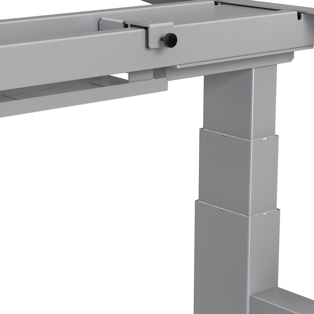 Elektrisk dobbelt skrivebord med højdejustering Ergo Office, maks. højde 128 cm, maks. 125 kg x2, uden bordplade til stående og siddende arbejde (2 dele), grå, ER-404G