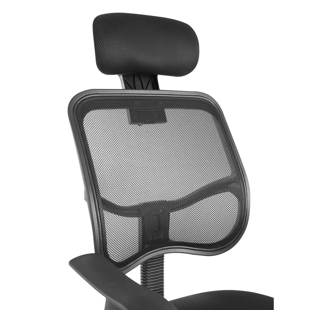 Ergonomisk kontorstol med høj ryglæn, justerbar nakkestøtte, maks. 150 kg Ergo Office ER-413
