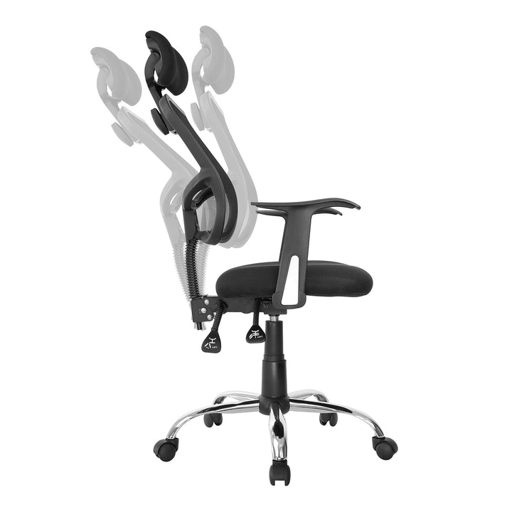 Ergonomisk kontorstol med høj ryglæn, justerbar nakkestøtte, maks. 150 kg Ergo Office ER-413