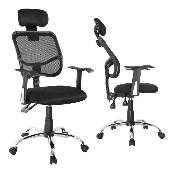 Ergonomisk kontorstol med høj ryglæn, justerbar nakkestøtte, maks. 150 kg Ergo Office ER-413