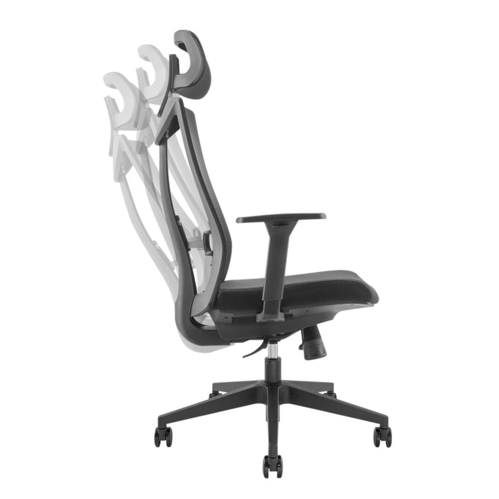 Ergonomisk premium-kontorstol med høj ryglæn Ergo Office, maks. 150 kg, ER-414