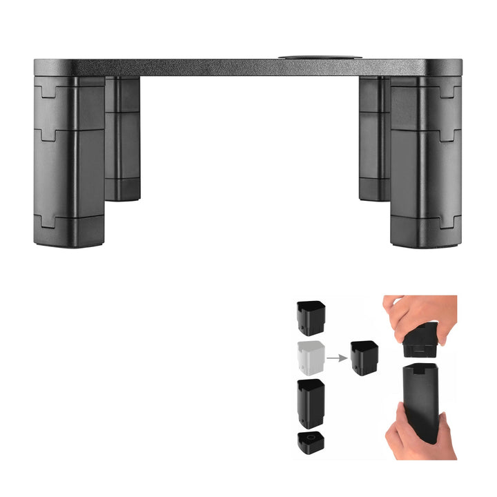 Ergo Office monitorbord, justerbar, med trådløs Qi-oplader, maks. 20 kg, 17-32", ER-415