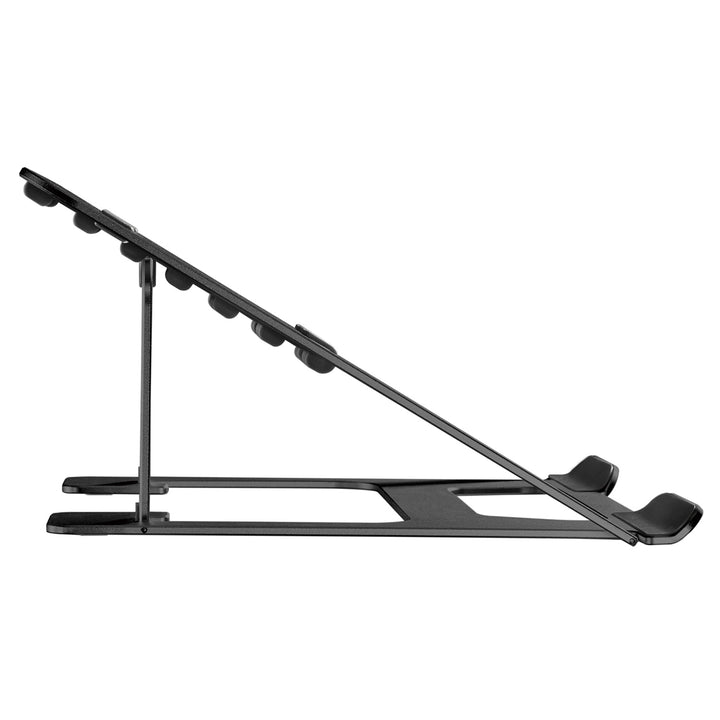 Ergo Office ultratyndt foldbart laptopstativ i aluminium, sort, passer til bærbare computere på 11-15", ER-416 B