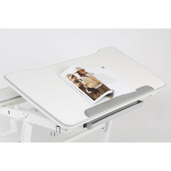 Ergonomisk skrivebord til børn med højdejustering Ergo Office, gråt, maks. 100 kg, ER-417 2cz