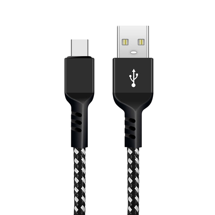 USB C-kabel med understøttelse af Fast Charge 2,4 A Maclean Energy MCE471 sort, længde 1 m, 5 V/2,4 A – dataoverførsel