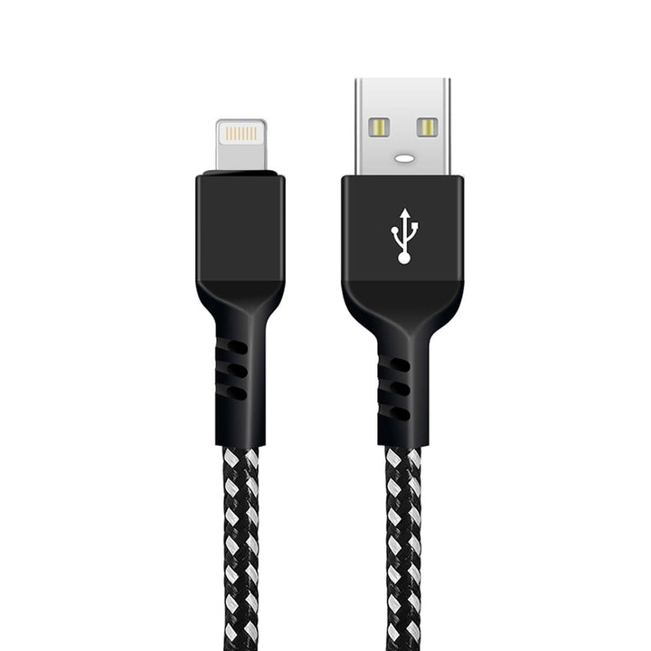 Kabel til belysning, der understøtter Fast Charge 2,4 A Maclean Energy MCE472 sort, længde 1 m, 5 V/2,4 A – dataoverførsel