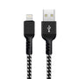 Kabel til belysning, der understøtter Fast Charge 2,4 A Maclean Energy MCE472 sort, længde 1 m, 5 V/2,4 A – dataoverførsel