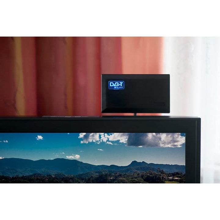 Aktiv indendørs antenne DVB-T/T2 H.265 HEVC Maclean Slim MCTV-948