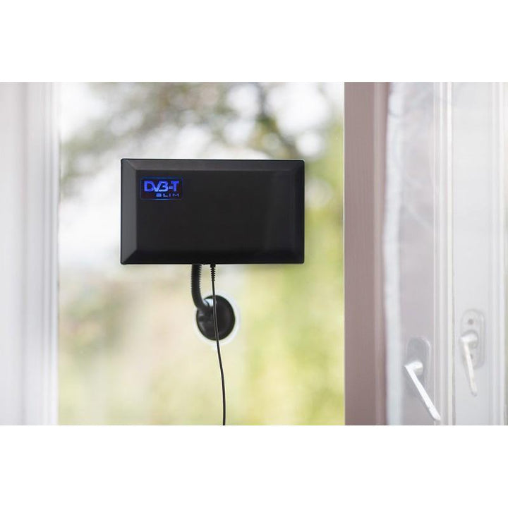 Aktiv indendørs antenne DVB-T/T2 H.265 HEVC Maclean Slim MCTV-948