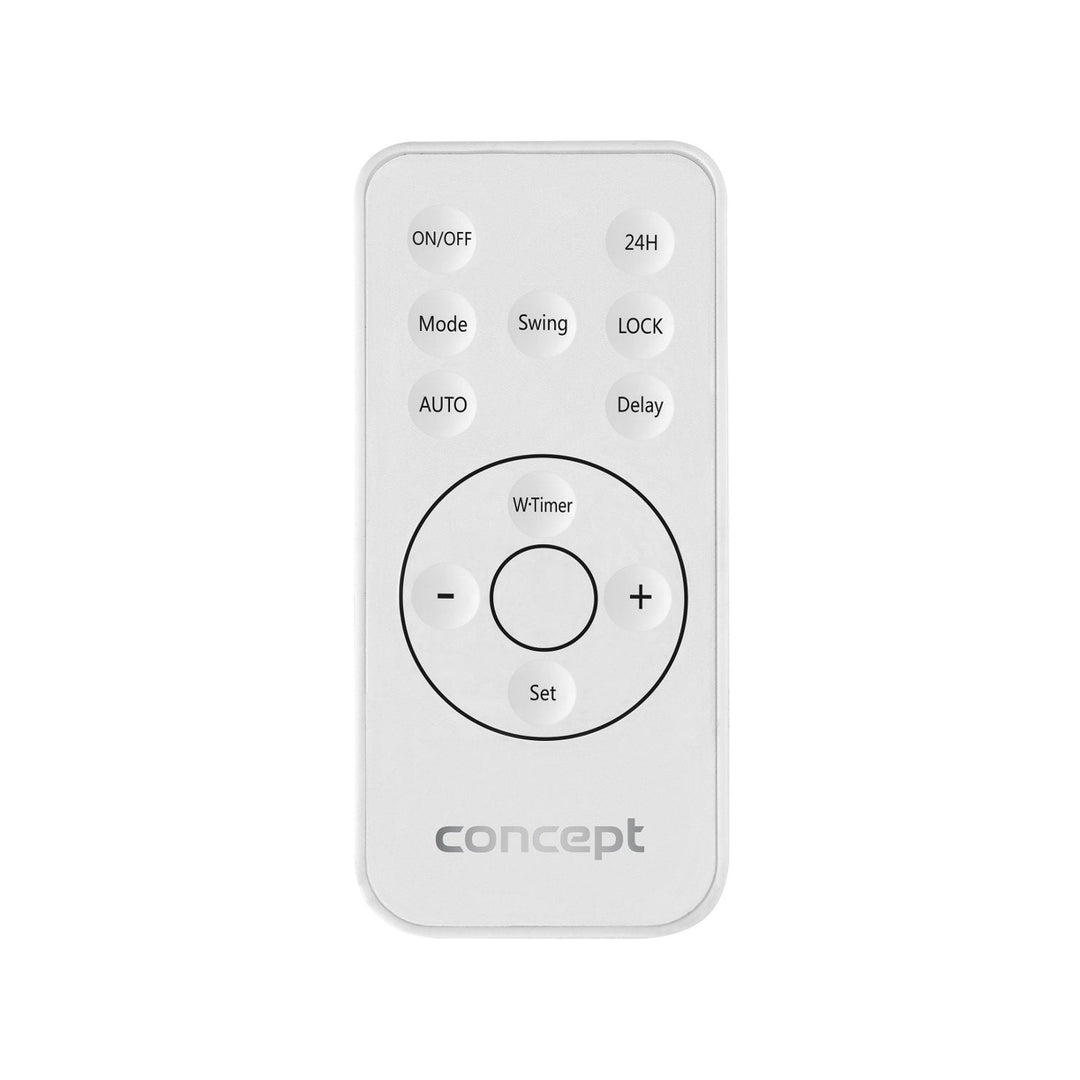 Concept QH4000 hvid keramisk vægvarmer plus fjernbetjening