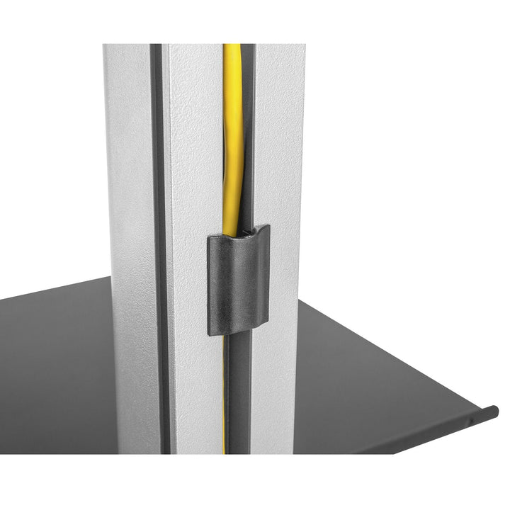 Teleskopisk TV-holder, loft-gulv med hylde Maclean MC-791N 37"-70" maks. 30 kg