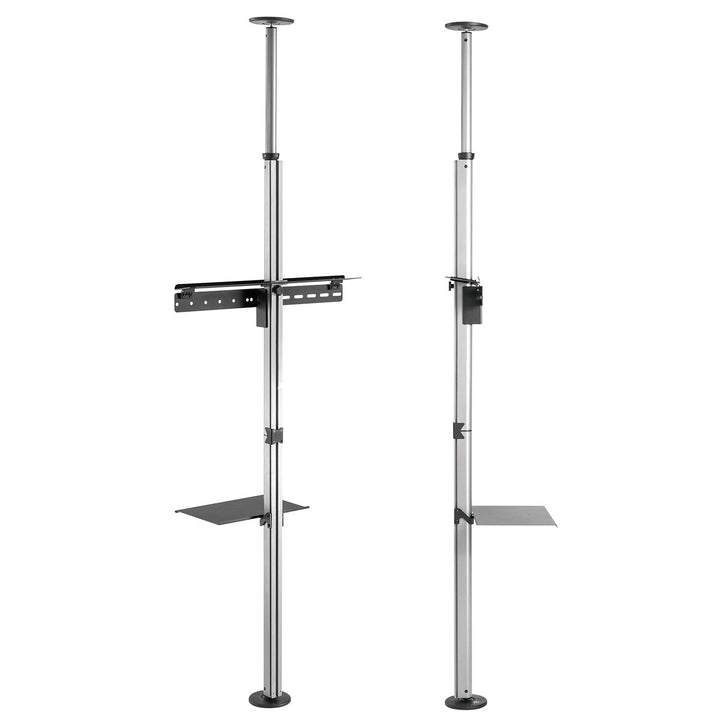 Teleskopisk TV-holder, loft-gulv med hylde Maclean MC-791N 37"-70" maks. 30 kg