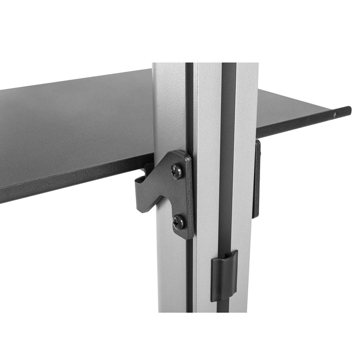 Teleskopisk TV-holder, loft-gulv med hylde Maclean MC-791N 37"-70" maks. 30 kg