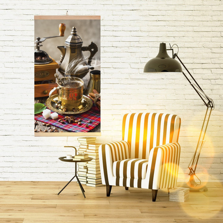 Infrarød radiator - fleksibel varmepanel 430W TRIO mønster 5 kawa, mål 100x57cm med regulator