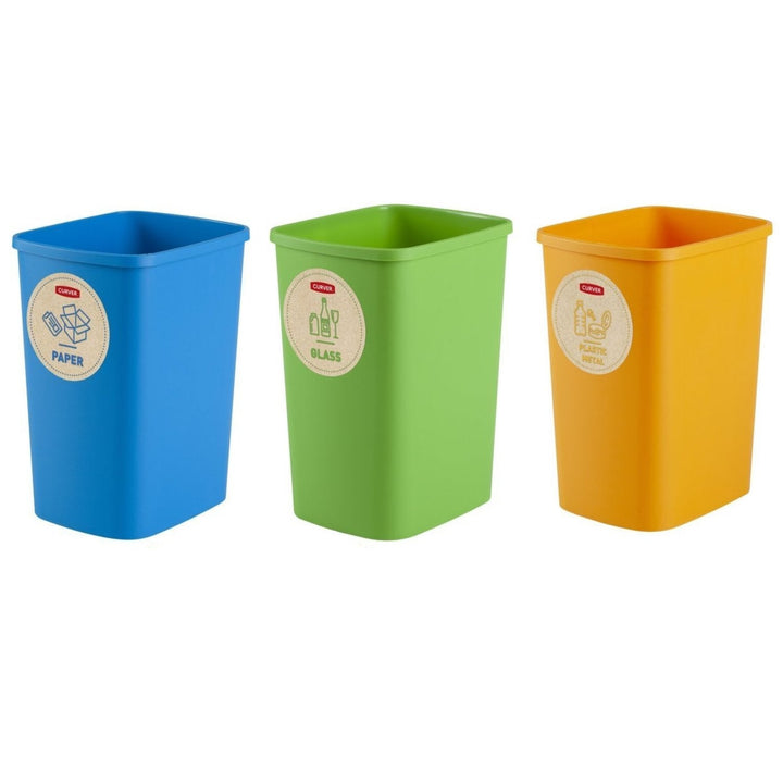 Sorteringskurvssæt 3x9L Curver ECO Friendly