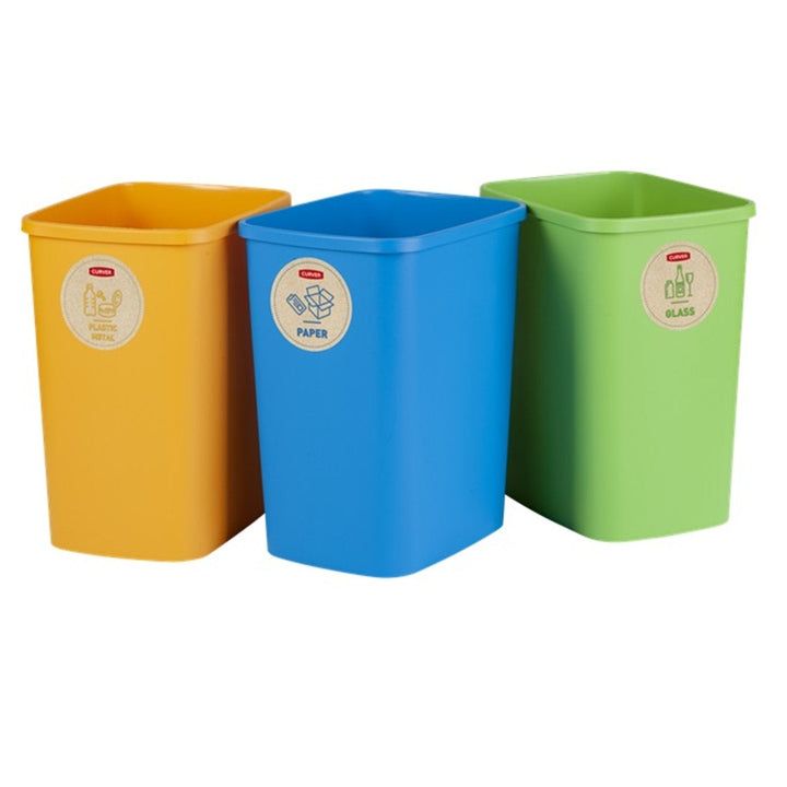 Sorteringskurv-sæt 3x25L Curver ECO Friendly