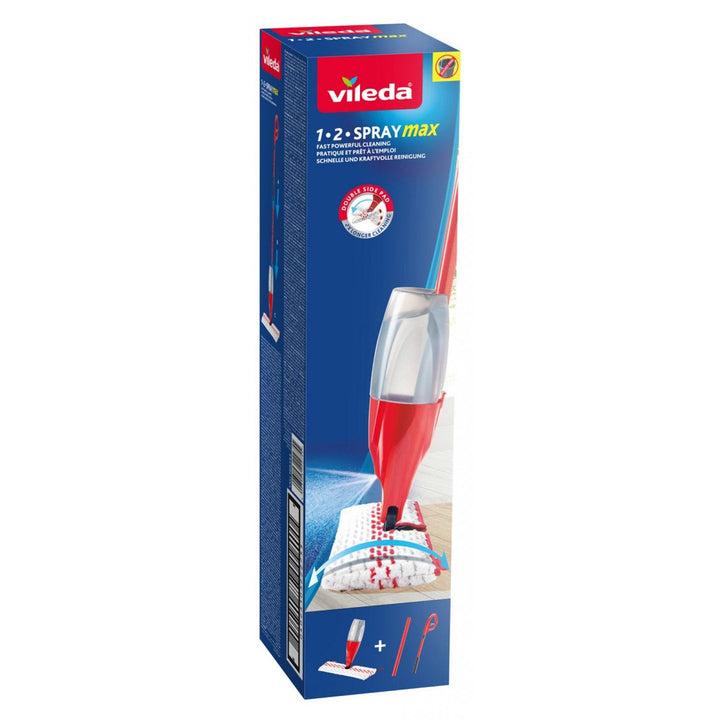 Moppe med sprøjte og drejeligt hoved Vileda 1-2 Spray Max box