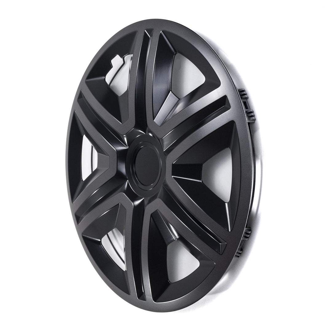Sæt med 14" ACTION Doublecolor graphite/black hjulkapsler, 4 stk.