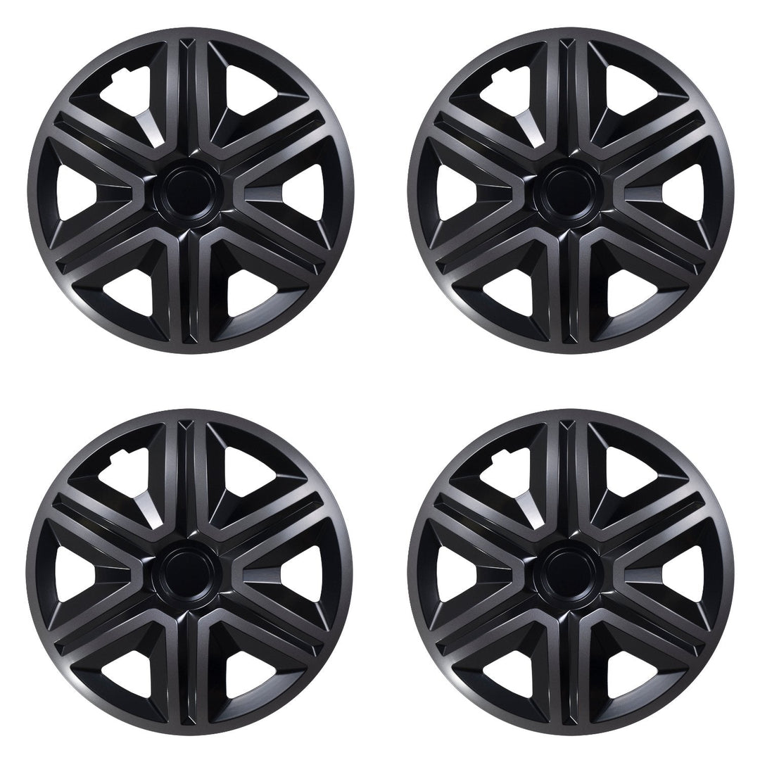 Sæt med 14" ACTION Doublecolor graphite/black hjulkapsler, 4 stk.
