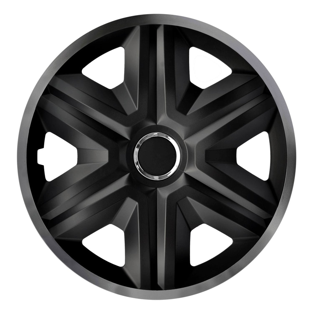 16" NRM FAST LUX GRAPHITE hjulkapsler, grafit-sorte, 4 stk.