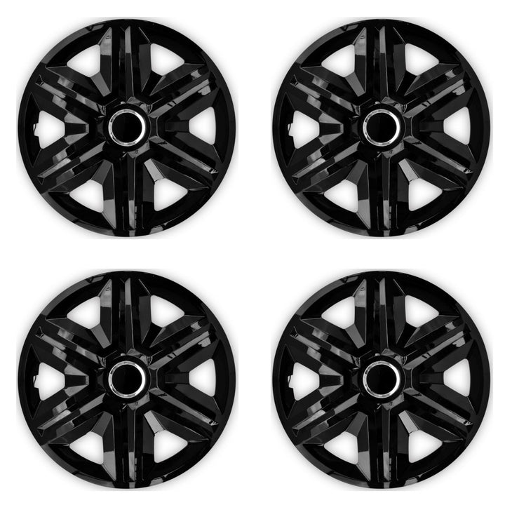 16" NRM FAST BLACK LAKIEROWANE fælge, sorte, 4 stk.