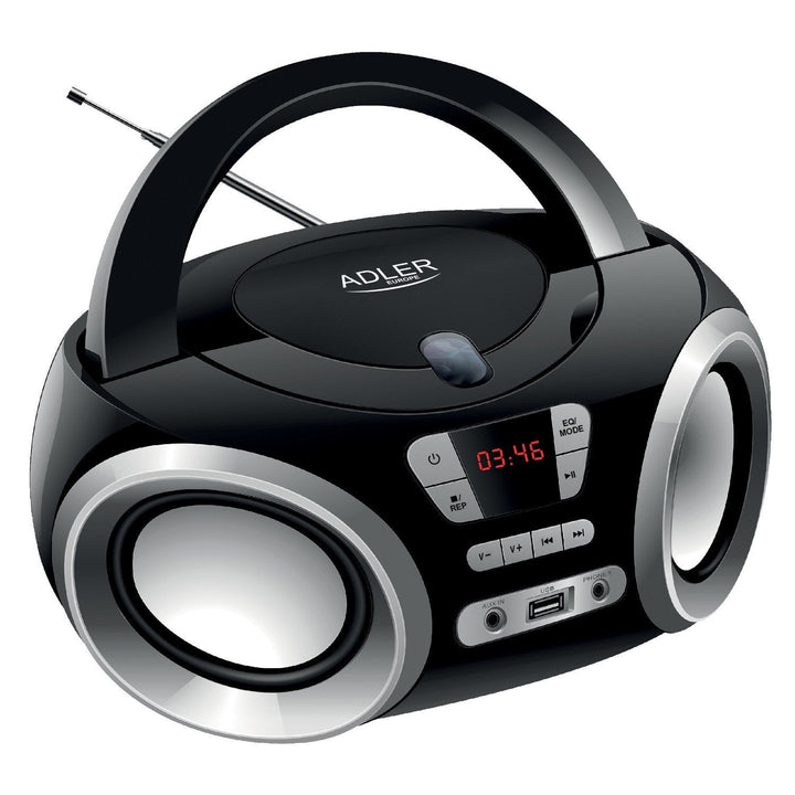 Boombox CD-MP3, USB, Adler AD 1181 radioafspiller