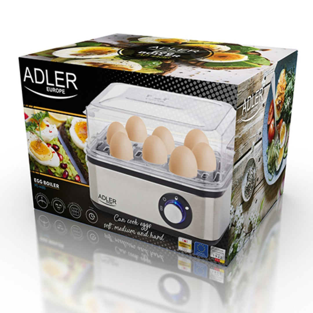 Automatisk æggevarmer til kogning af 8 æg Adler AD 4486 800W
