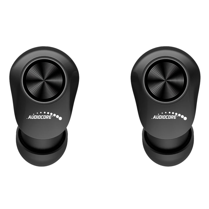 Audiocore TWS BT 5.1 øretelefoner med 300 mAh opladningsstation, 30 mAh øretelefoner, sort AC580