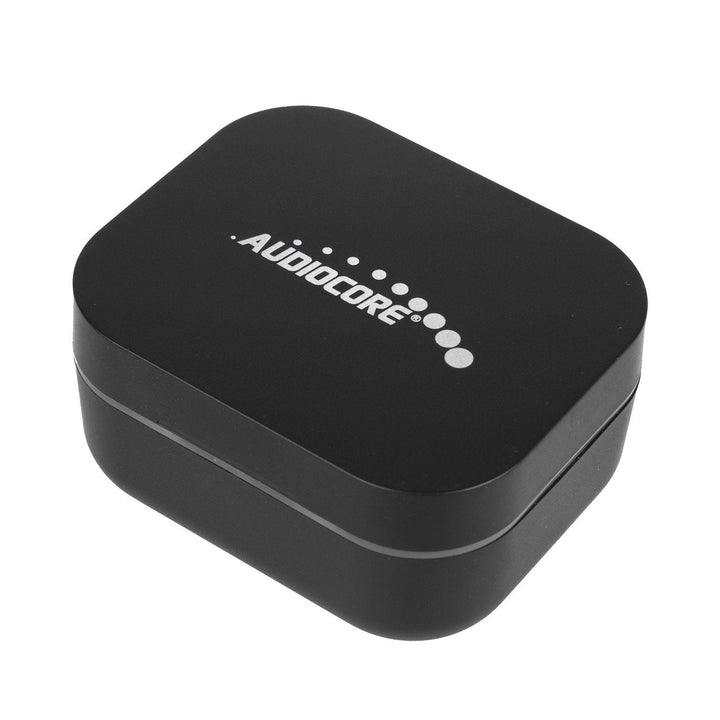 Audiocore TWS BT 5.1 øretelefoner med 300 mAh opladningsstation, 30 mAh øretelefoner, sort AC580