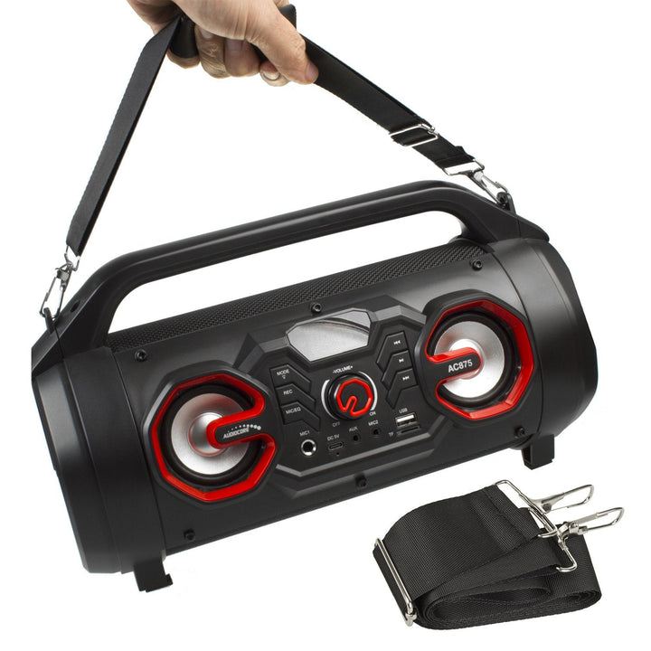 Audiocore bærbar bas-højttaler, Bluetooth 5.0, FM-radio, micro-kort, SDIPX4, 2000 mAh, AC875