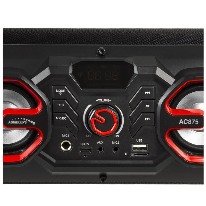 Audiocore bærbar bas-højttaler, Bluetooth 5.0, FM-radio, micro-kort, SDIPX4, 2000 mAh, AC875