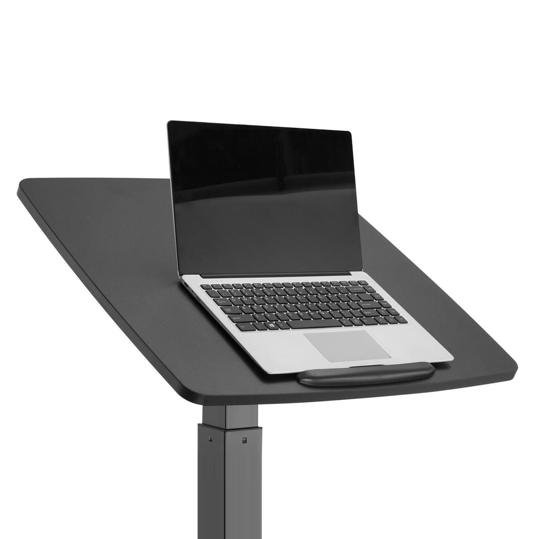 Maclean skrivebord til bærbar computer, højdejusterbar, til stående og siddende arbejde, maks. højde 113 cm, MC-892B