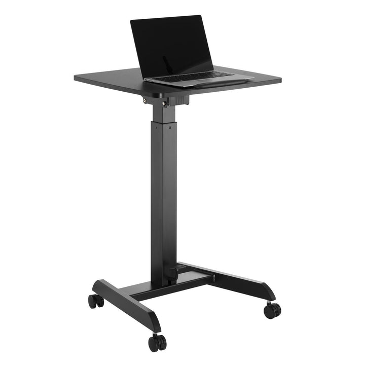 Maclean skrivebord til bærbar computer, højdejusterbar, til stående og siddende arbejde, maks. højde 113 cm, MC-892B