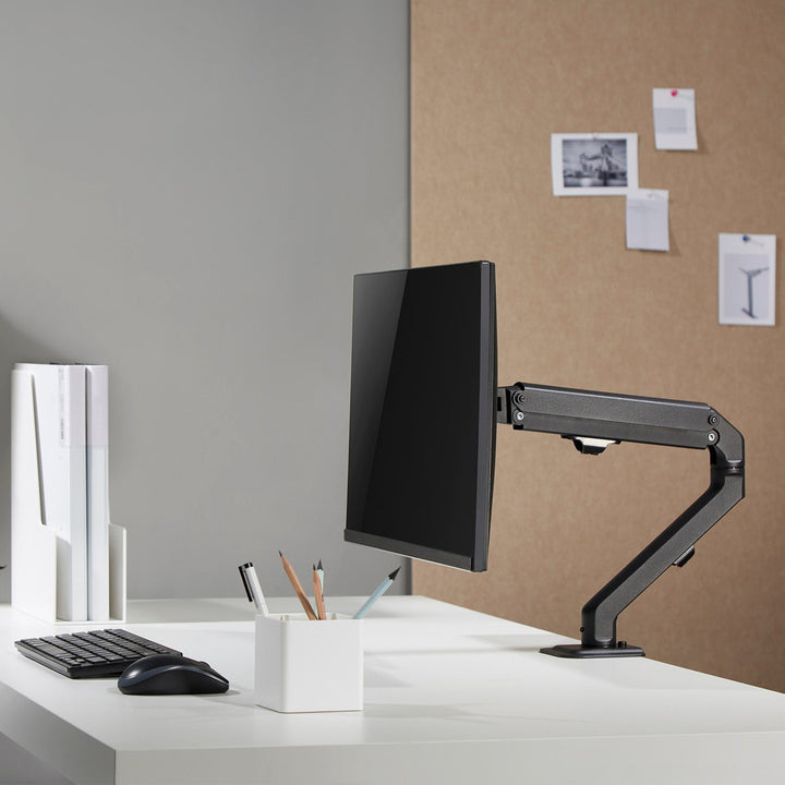 Maclean universal bordholder til skærm, mekanisk fjeder 17"-27" 7 kg, VESA 75x75,100x100, MC-906