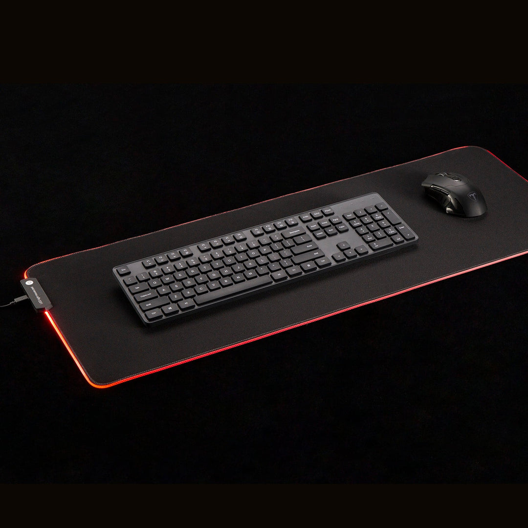 Gaming-musemåtte med tastatur og RGB NanoRS LED-belysning, 800 x 300 x 4 mm, RS705