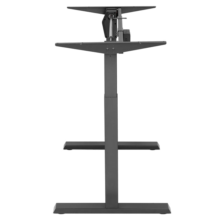 Elektrisk skrivebord med højdejustering Ergo Office, gråt, maks. højde 123 cm, 80 kg – uden bordplade, til stående og siddende arbejde, ER-433