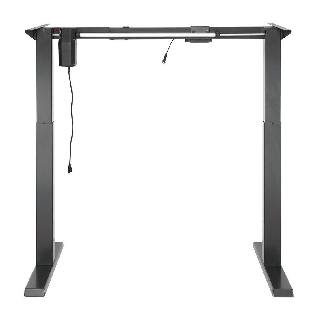 Elektrisk skrivebord med højdejustering Ergo Office, gråt, maks. højde 123 cm, 80 kg – uden bordplade, til stående og siddende arbejde, ER-433