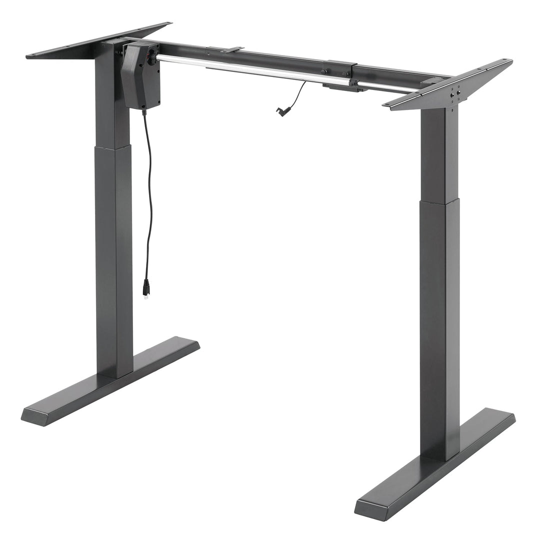 Elektrisk skrivebord med højdejustering Ergo Office, gråt, maks. højde 123 cm, 80 kg – uden bordplade, til stående og siddende arbejde, ER-433