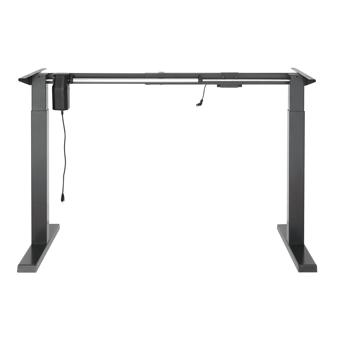 Elektrisk skrivebord med højdejustering Ergo Office, gråt, maks. højde 123 cm, 80 kg – uden bordplade, til stående og siddende arbejde, ER-433
